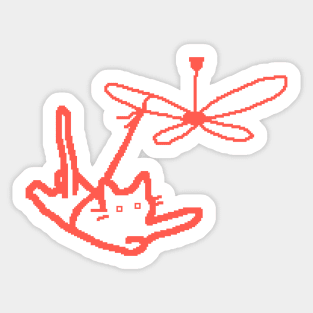 owie with the ceiling fan Sticker